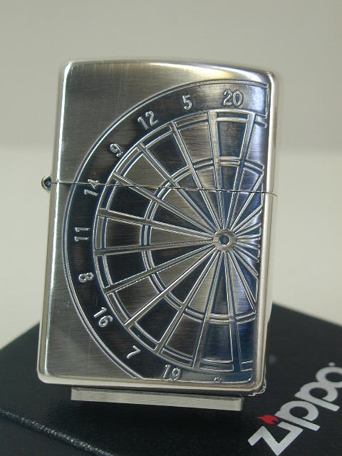 楽天市場 ジッポーライター Zippo ダーツ ボード ダーツゲーム Dart Game 銀 シルバー 両面加工 ゲーム お洒落 あす楽対応 楽ギフ 包装 母の日 父の日 ジッポ ジッポー ライター ダルマヤ 人気商品 送料無料