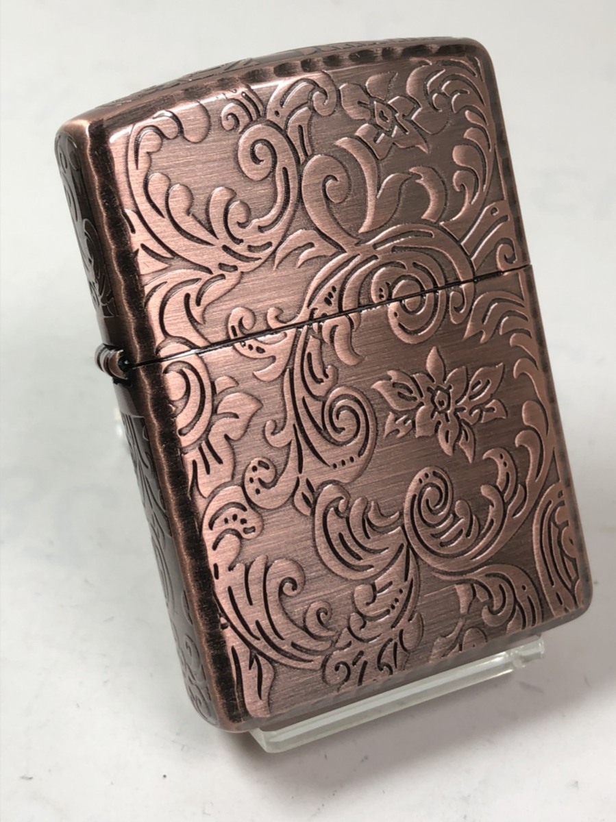 Armor Zippo 綺麗 ジッポーライター Zippo アーマー アラベスク エッチング ベネチアン ダルマヤ リューター 楽ギフ 包装 Case New コーナー 唐草 花 葉 5面加工 カッパー 銅古美 5ar Cp 豪華 あす楽対応 楽ギフ 包装 母の日 父の日