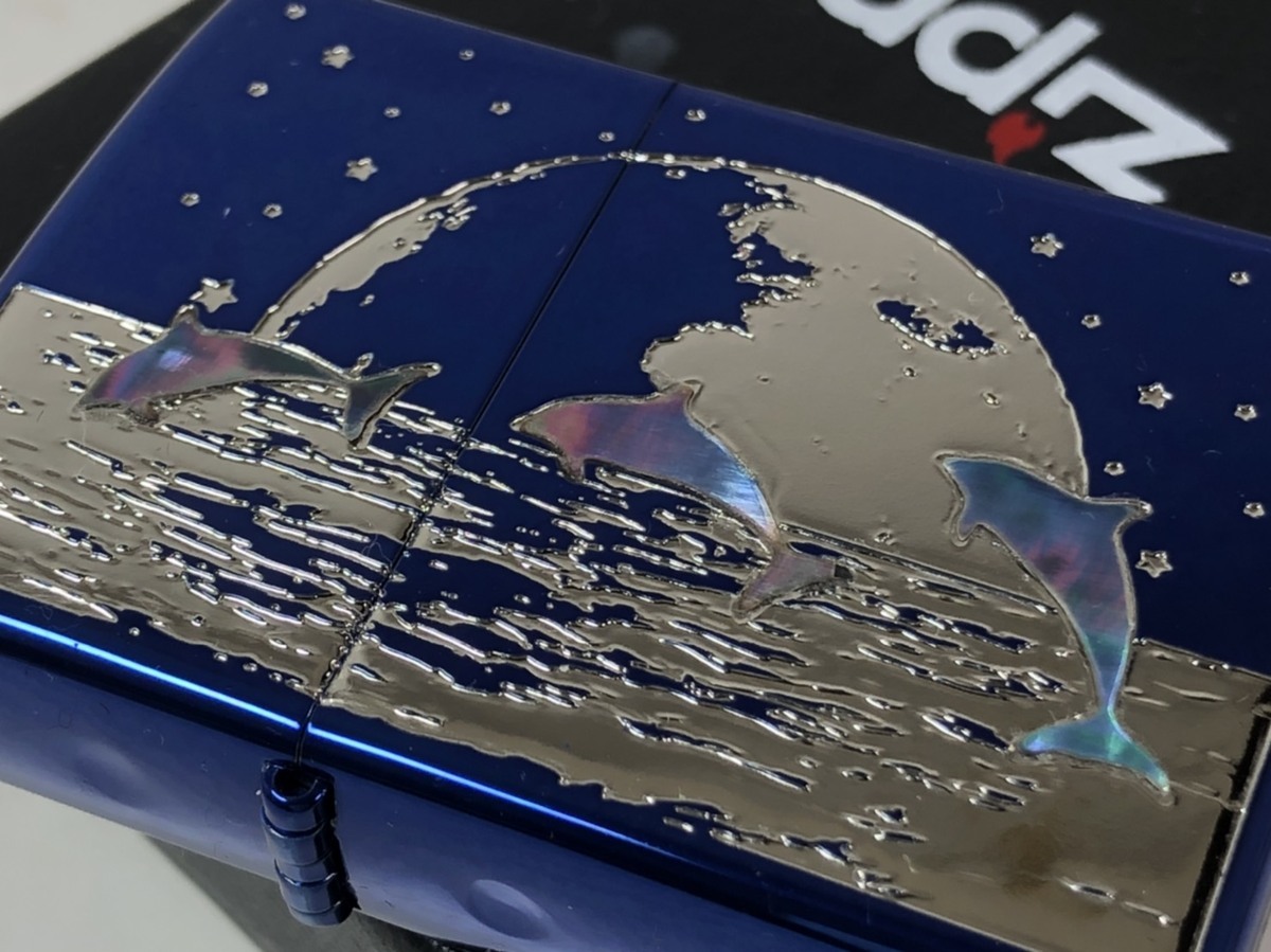 楽天市場】ジッポーライター： NEW Zippo イルカ 宇宙 Dolphin Planet 