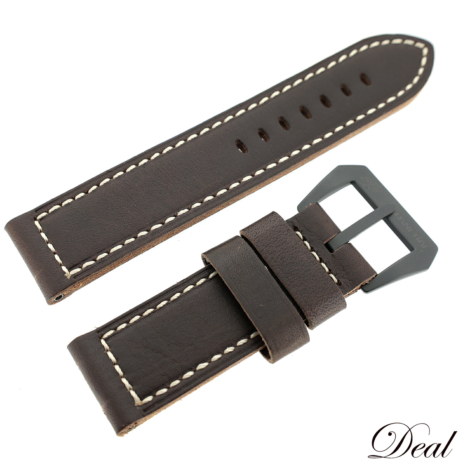 楽天市場】PANERAI パネライ 純正 レザーベルト 黒 Dバックル用