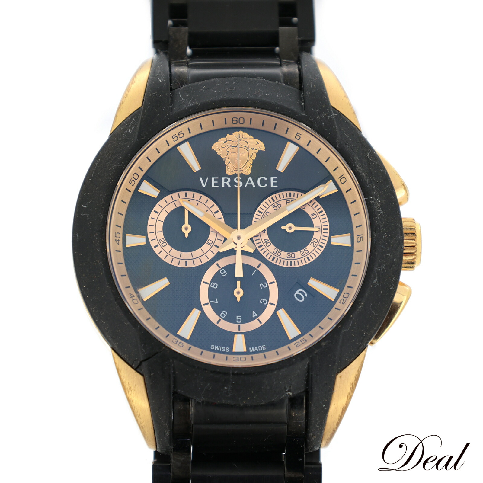 楽天市場】ヴェルサーチェ ゲオ クロノ 腕時計 メンズ クォーツ