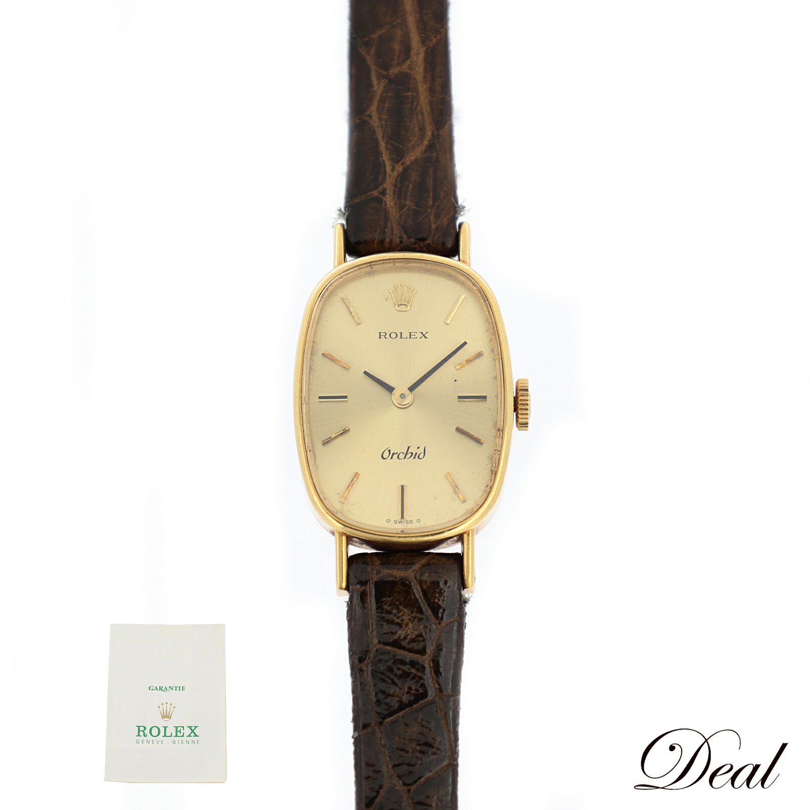 楽天市場】ROLEX レディース WG トノーケース ロレックス 18金無垢