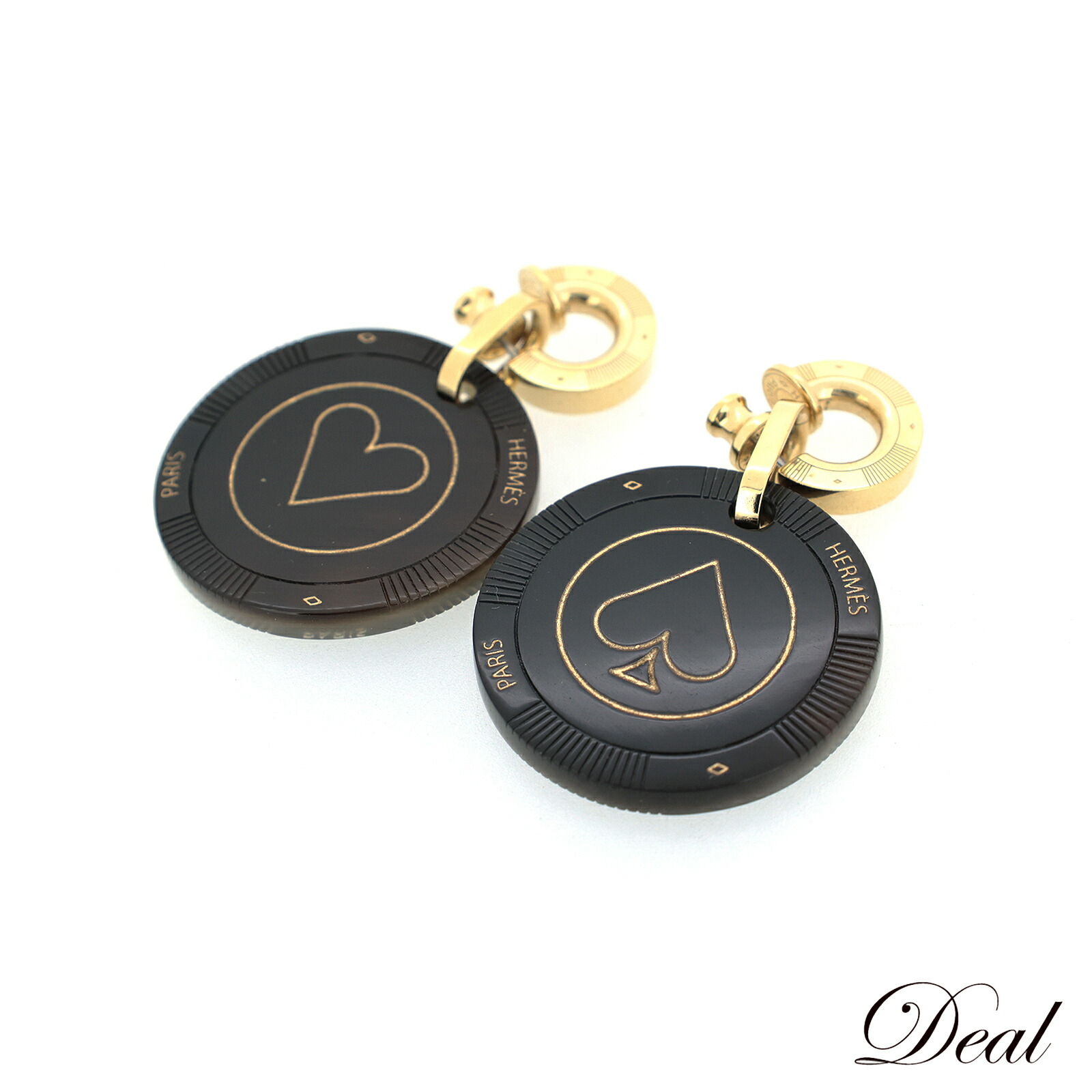 楽天市場】HERMES エルメス ピアス Amulettes Equestre Earrings