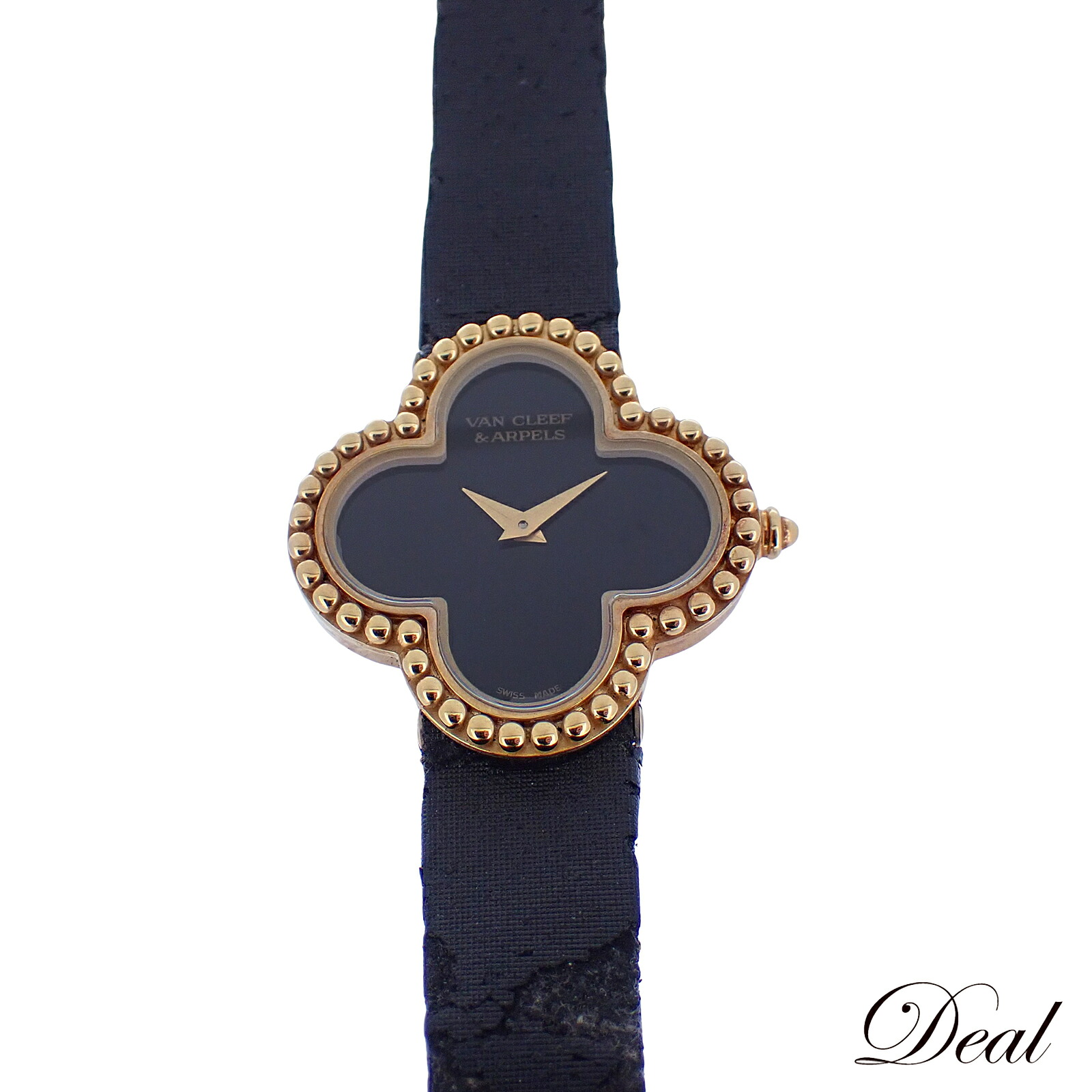 Van Cleef & Arpels ヴァンクリーフ＆アーペル アルハンブラ スモール ブラックオニキス VCARD21900 レディース 腕時計