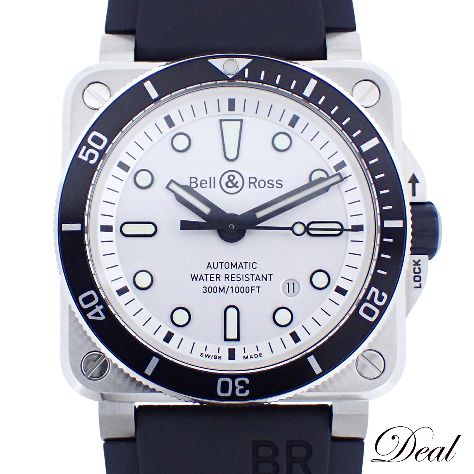 Bell＆Ross 呼びりん＆天使の都市  ダイバー 白いこと  BR0392-D-WH-ST/SRB  メンズ ウォッチ