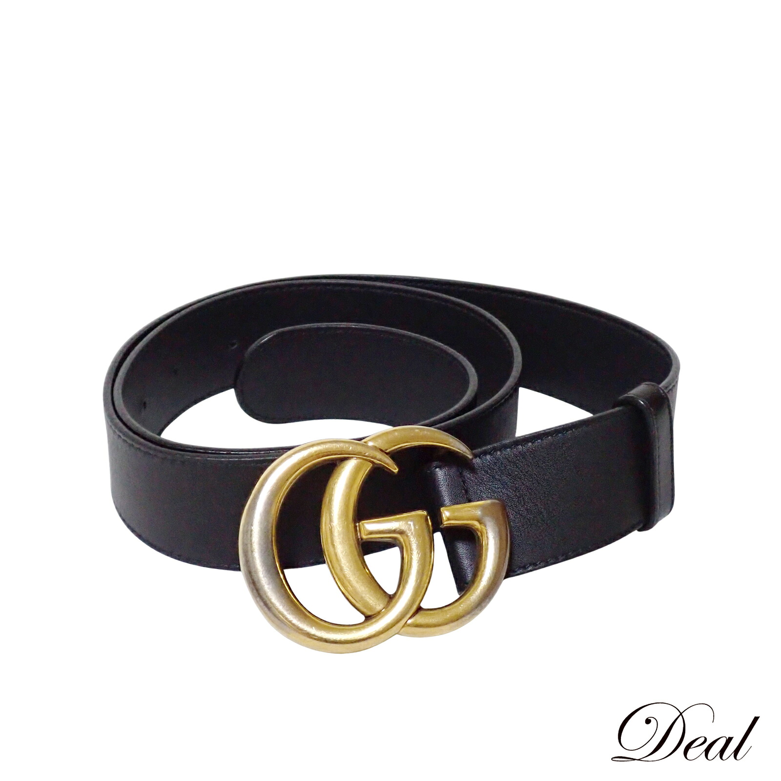 GUCCI グッチ  GG マーモント 旗幟  397660  85/34  黒いこと  メンズ 胴締め