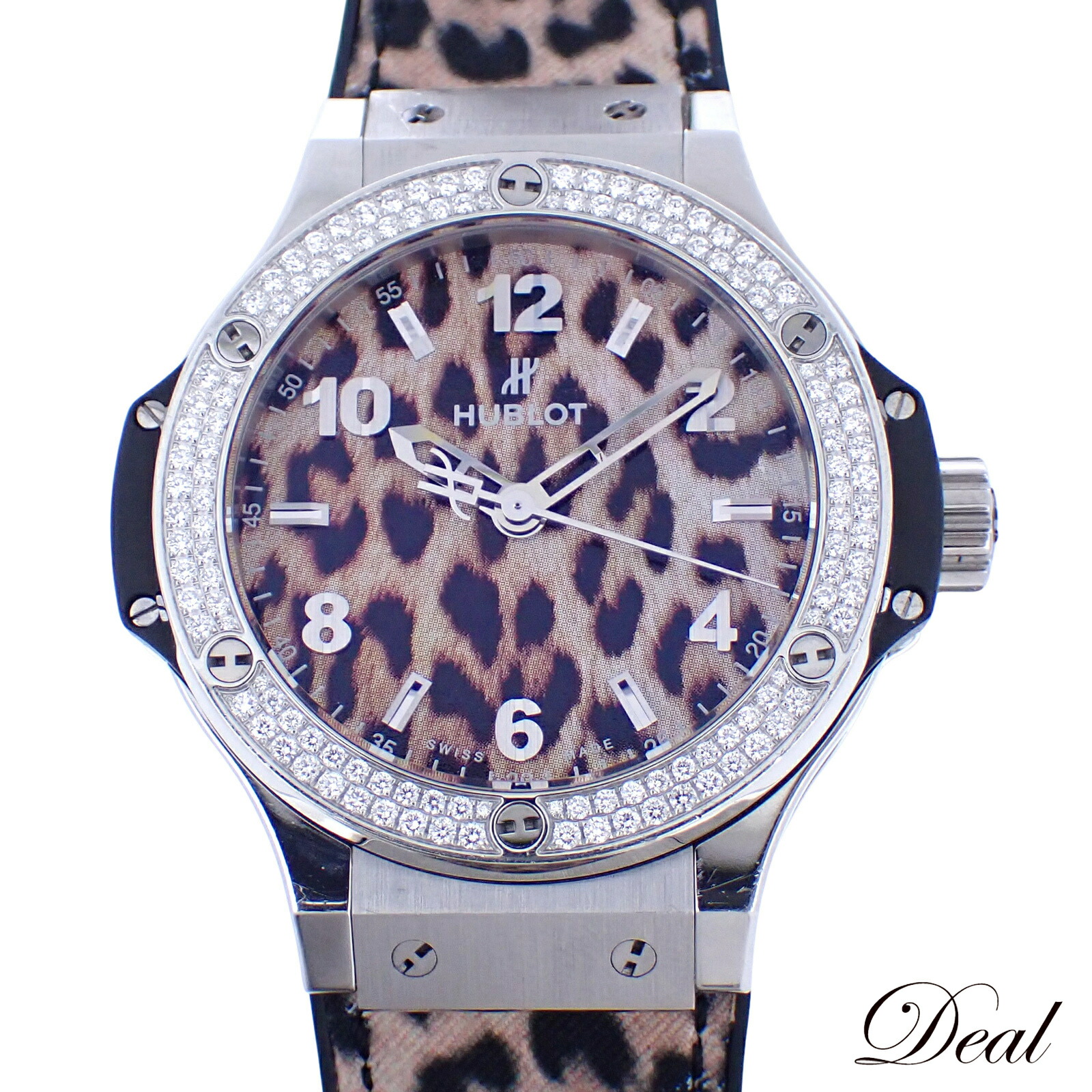 日本制限事項 HUBLOT ウブロ  ビッグバン レオパード 金剛石  361.SX.7710.NR.1104.JLE14  レディース ウオッチ