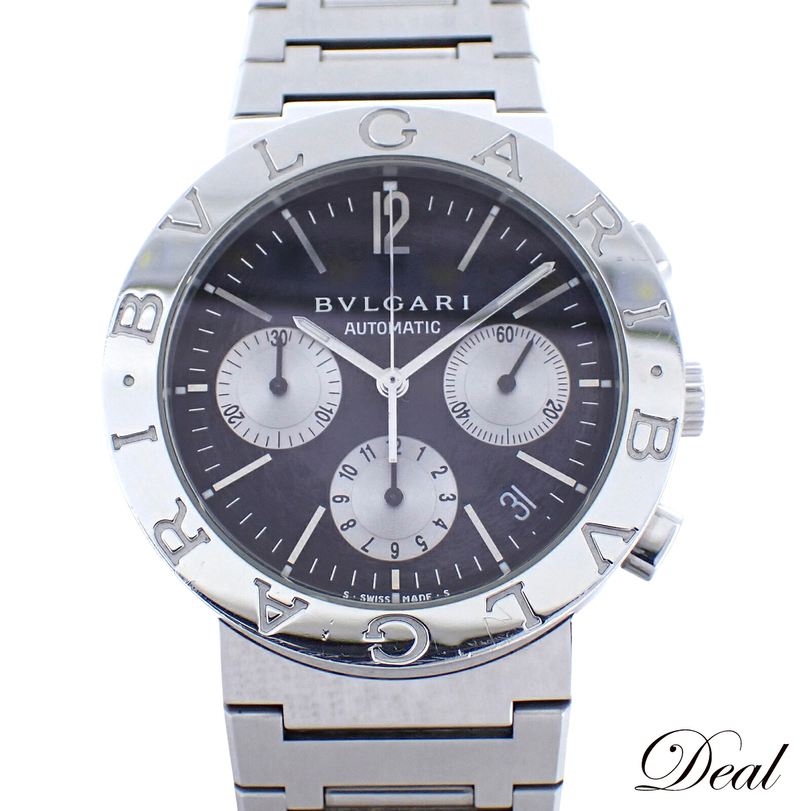 BVLGARI ブル小峡谷  ブルガリブルガリ クロノ  BB38SSCH  メンズ ウオッチ