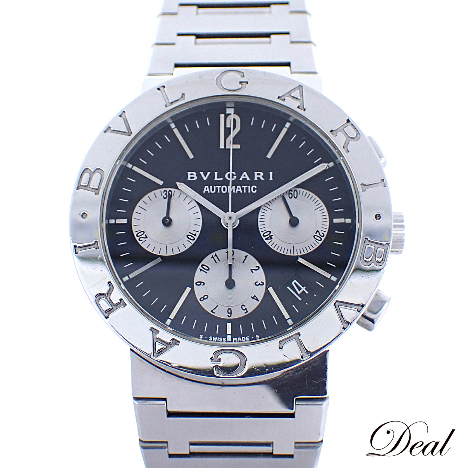BVLGARI ブル小峡谷  ブルガリブルガリ クロノグラフ   BB38SSCH  メンズ ウォッチ