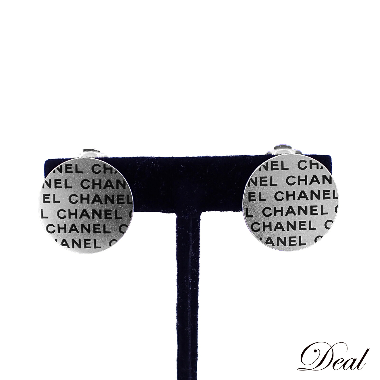 CHANEL シャネル ロゴ ラウンドプレート 00C ヴィンテージ シルバー シルバー レディース イヤリング｜Deal
