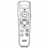 【生み出すこと為しとげる品】【電子メイル便送りとどけるも能力のある】  SHARP完全無欠一部分 テレビ受像機用遠隔操作 0106380022 AQUOS 読みやすい 【RCP】 05P27May16