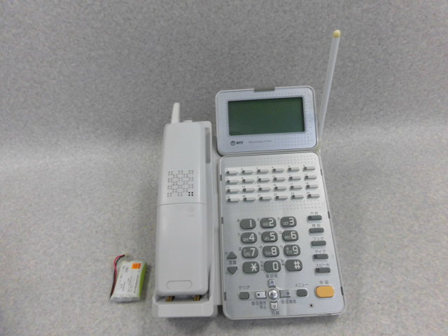 【中古】GX-(24)CCLSTEL-(3)(W) \u003cBR\u003eNTT はやりっ児24ボタンカールコードレス電話\u003cBR\u003e【商行為電話機 御勤め用 電話 本体】