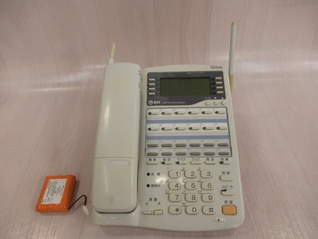 【中古】MBS-12LCCLTEL-(2) NTT 12外線バスカールコードレス電話機 【ビジネスホン 業務用 電話機 本体】