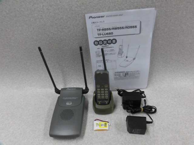 【中古】【蓄電池新品】TF-LU550(2)+TF-PK5\u003cBR\u003e草分け 長距離コードレス\u003cBR\u003e【商行為電話機 お役目用 電話 本体】