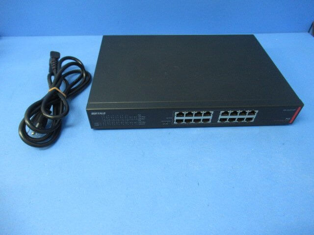 【中古】 BS-GU2016P バッファロー/BUFFALO レイヤー2 Giga PoE アンマネージスイッチ 16ポート 【ビジネスホン 業務用 電話機 本体】