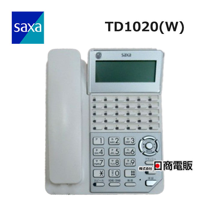 即決購入◯ ※新品　SAXA　PLATIA TD1010(W) SAXA サクサ PLATIAIII(3) 多機能電話機 TD1010(W) TD1010(K) 18