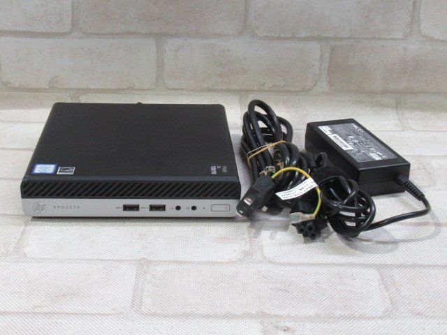 【中古】 HP【 ProDesk 400 G4 DM 】 【 Win11 Pro / Core i3-8100T / 8.00GB / SSD:128GB 】 【 中古 ビジネスホン パソコン 業務用 電話機 】
