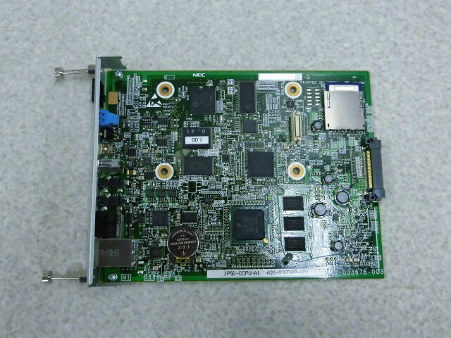 【中古】IP5D-CCPU-A1 + IP5D-SD-A1(SDカード)NEC AspireUX CCPUユニット +Mポート拡張ライセンス+IP回線用ライセンス×4【ビジネスホン 業務用 ユニット】|日商電販 店
