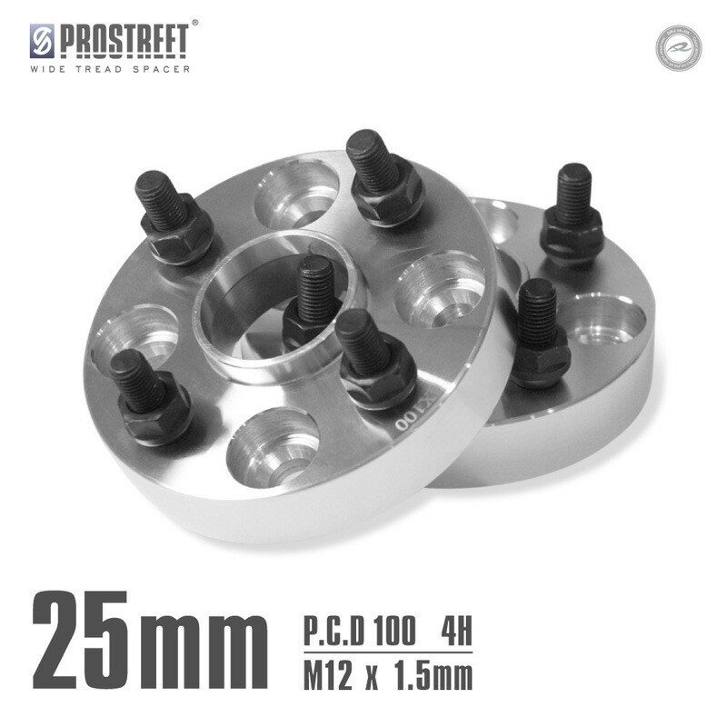 【送料無料】ワイドトレッドスペーサー 25mm 2枚セットトヨタ マツダ ダイハツ PCD100-4H M12xP1.5 25mm ワイトレ「AB-25」|DRJオートパーツマーケット