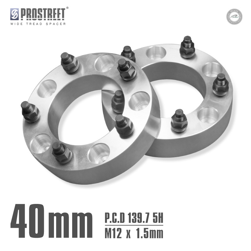 【送料無料】ワイドトレッドスペーサー 40mm 2枚セット ミツビシ MITSUBISHI ジープ J53 J55 PCD139.7-5H M12xP1.5 40mm ワイトレ「JP-40」