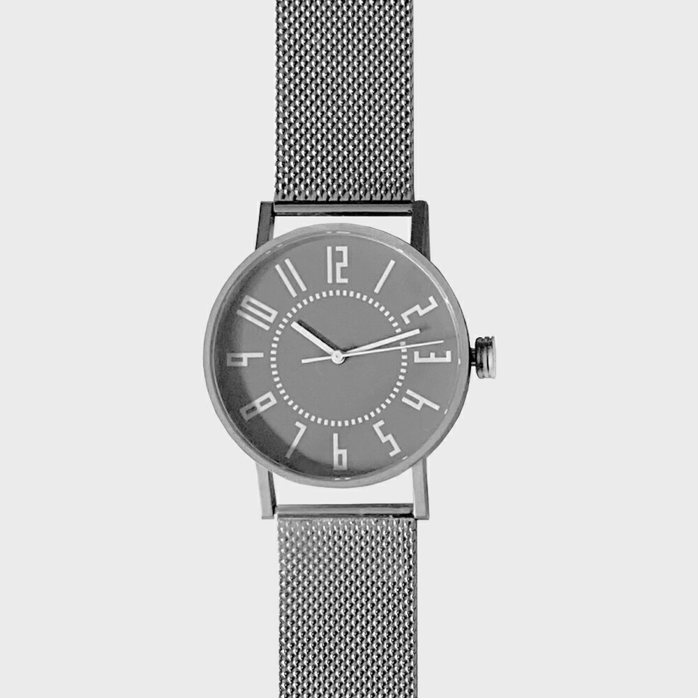 【LINEおともだち追加でｸｰﾎﾟﾝ】SPQR スポール 五十嵐威暢 eki watch 30mm グレー×メッシュベルト [ 腕時計 メンズ レディース ペアウォッチ ギフト 内祝い シンプル ]