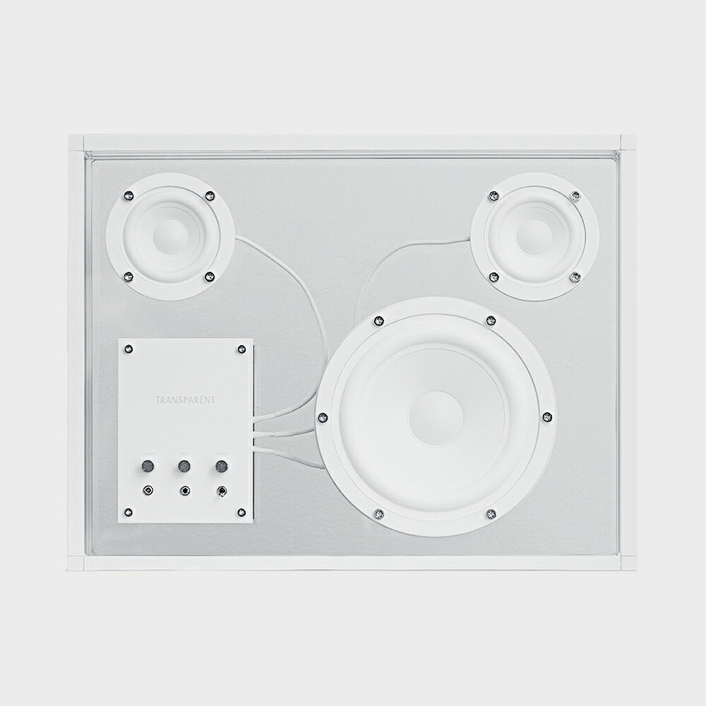 【LINEおともだち追加でｸｰﾎﾟﾝ】TRANSPARENT SPEAKER トランスペアレントスピーカー 白 ホワイト [ スピーカー ブルートゥース bluetooth 高音質 ブルートゥース おしゃれ 2台同時 bluetooth ]