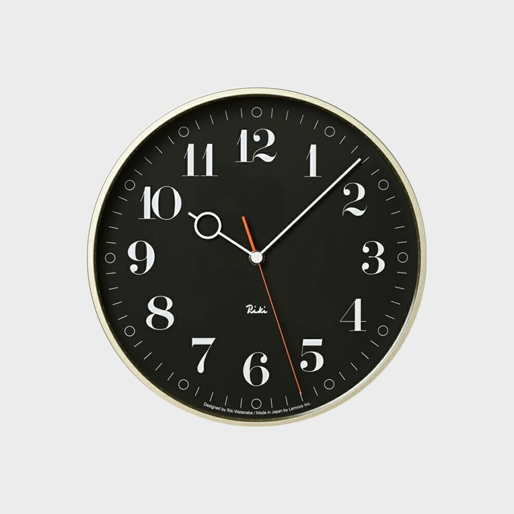 【ｸｰﾎﾟﾝ対象外】 壁掛け時計 掛け時計 / lemnos レムノス 渡辺力 RIKI RING CLOCK 251mm WR20-05 [ lemnos レムノス デザイナー 時計 壁掛け 掛時計 ウォールクロック 壁掛け時計 掛け時計 おしゃれ ]｜designshop