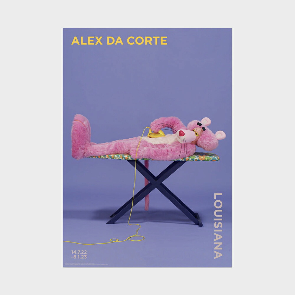 【LINEおともだち追加でｸｰﾎﾟﾝ】A2 ルイジアナ美術館 ポスター Alex Da Corte - Rubber Pencil Devil (2019) - Pink panter [ 北欧 インテリア 玄関 アート おしゃれ 壁掛け 絵画 抽象画 風景 ]
