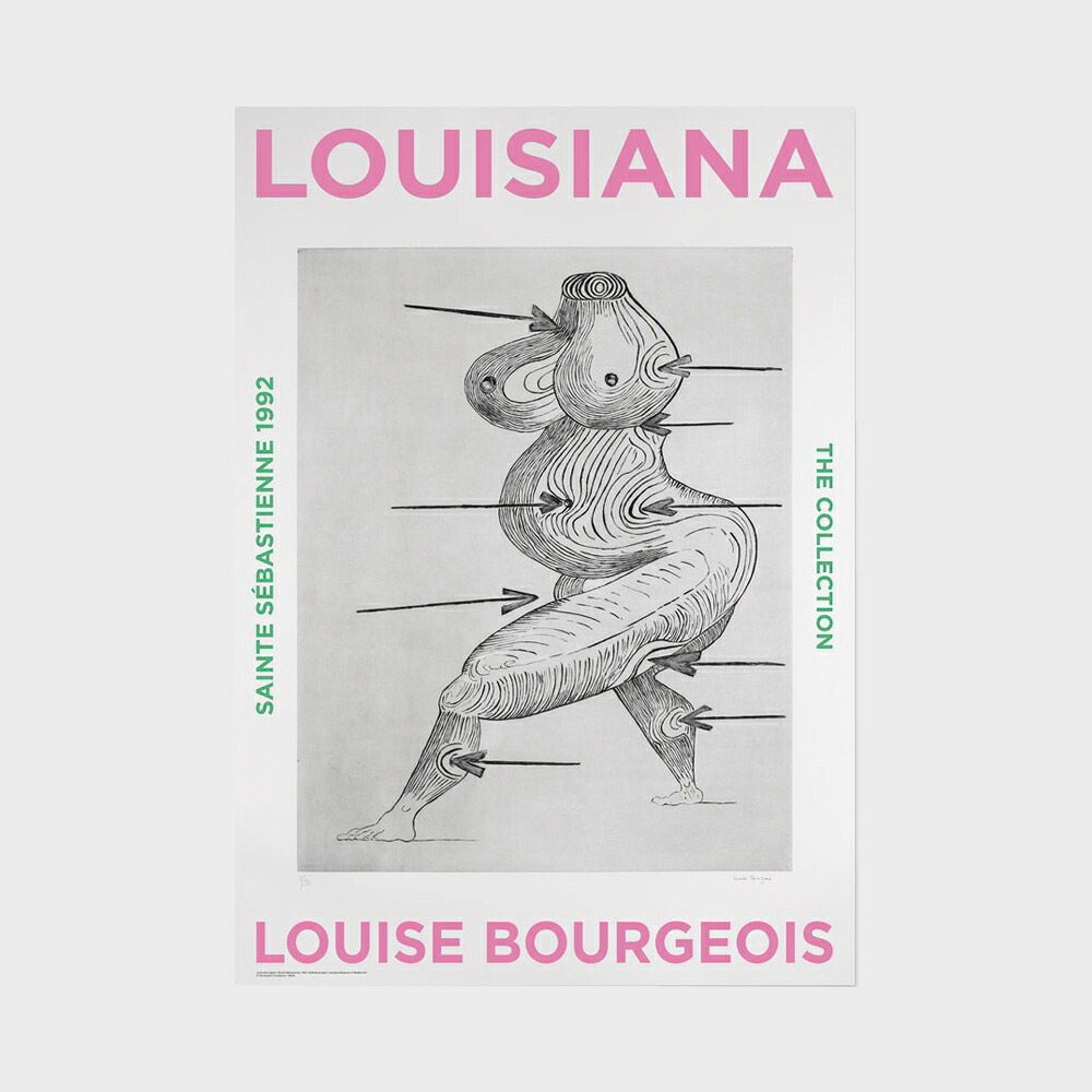 【LINEおともだち追加でｸｰﾎﾟﾝ】A1 ルイジアナ美術館 ポスター Louise Bourgeois ルイーズ・ブルジョワ - Saint S-bastienne (1992) [ 北欧 インテリア 玄関 アート おしゃれ 壁掛け 絵画 抽象画 風景 ]