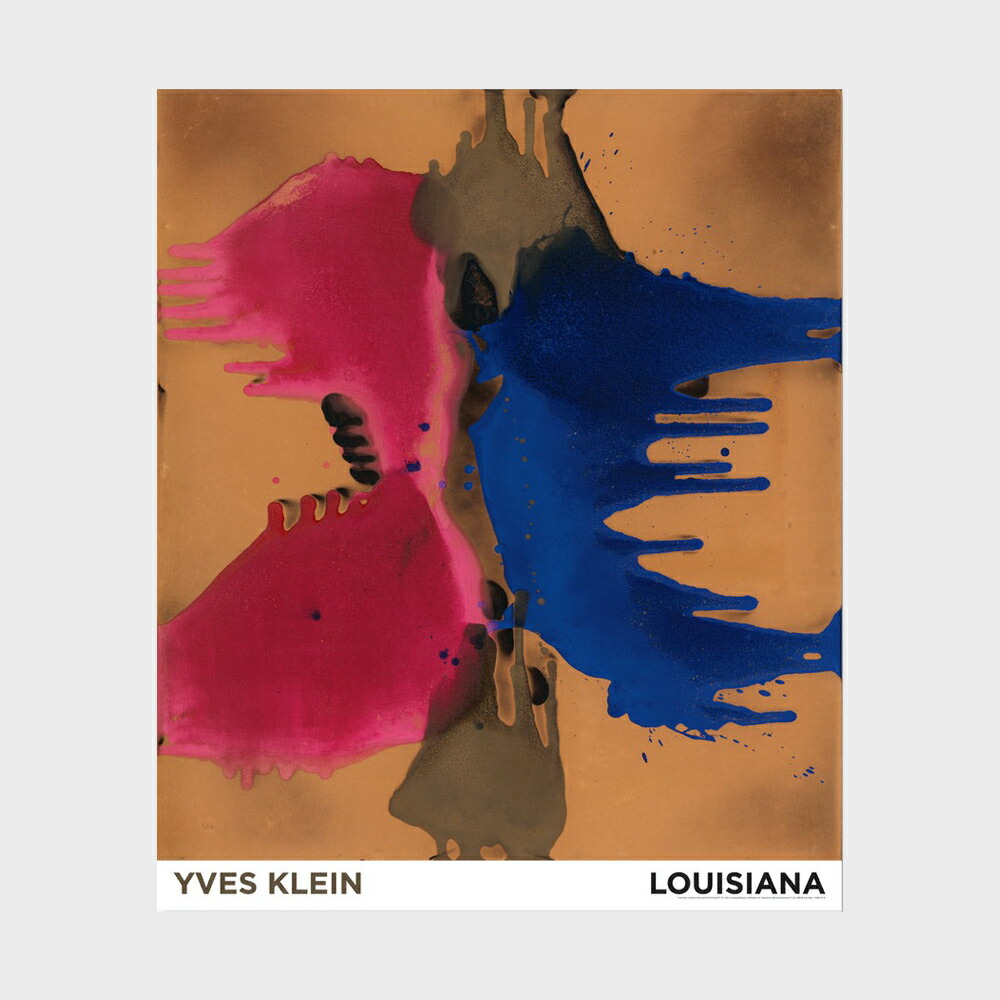 594 x 714mm ルイジアナ美術館 ポスター Yves Klein イヴ・クライン - Fire Colour - fc 17 (1962) [ 北欧 インテリア 玄関 アート おしゃれ 壁掛け 絵画 抽象画 風景 ]｜designshop