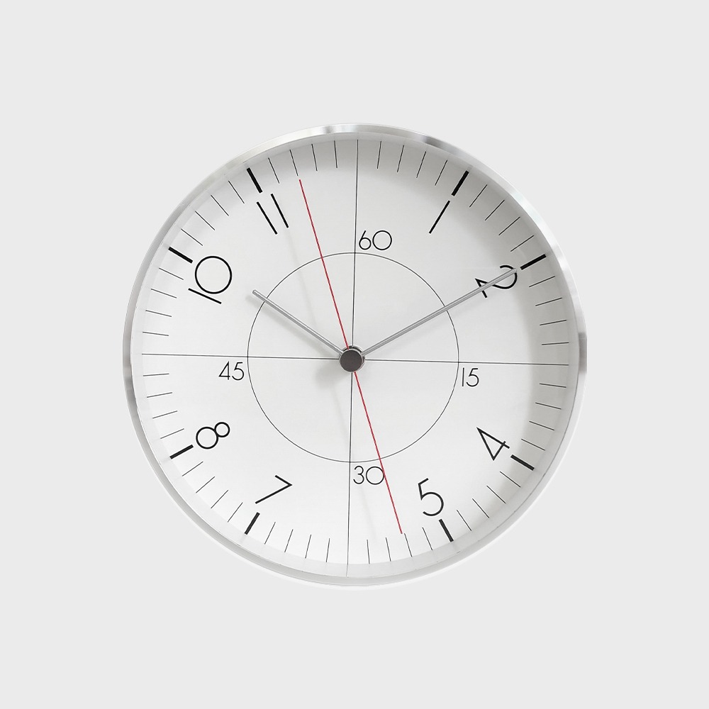 壁掛け時計 おしゃれ デザイン時計 地球モチーフ 五十嵐威暢 designshop限定 earth wall clock less アルミ [ 日本製 モダン インテリア 掛け時計 高級 ミニマル MoMA関連 デザイナーズ ]