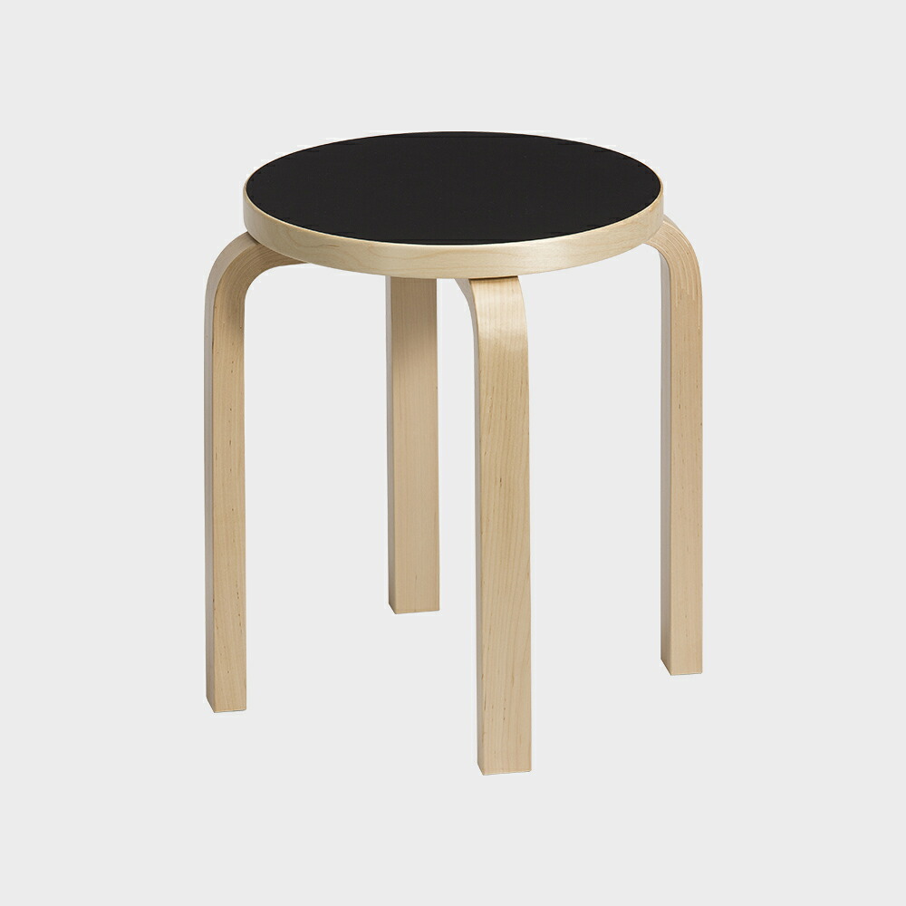 artek アルテック stool スツール E60 リノリウム 黒 ブラック / アアルト スツールE60 [ artek アルテック スツールE60 stool スツール E60 北欧 木製 丸椅子 おしゃれ スタッキング ]