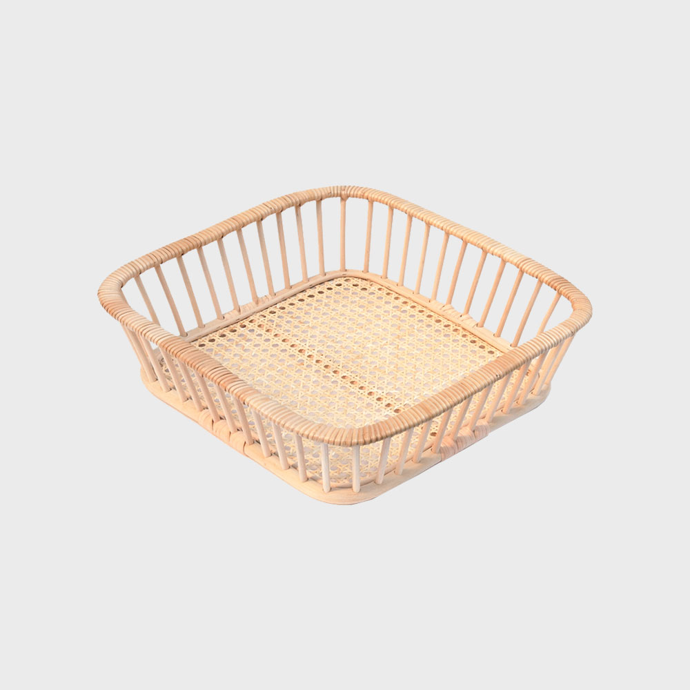 ツルヤ商店 / 脱衣かご 脱衣カゴ 藤 ラタン バスケット / Hairu ハイル / 乱れカゴ / スクエア [ ツルヤ商店 脱衣かご 脱衣カゴ 小野里奈 ラタン バスケット 藤 北欧 おしゃれ ]｜designshop