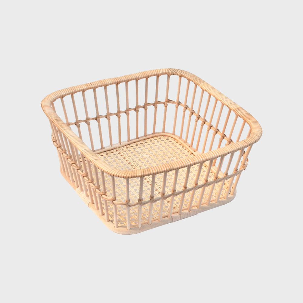 【LINEおともだち追加でｸｰﾎﾟﾝ】ツルヤ商店 / 脱衣かご 脱衣カゴ 藤 ラタン バスケット / Hairu ハイル / スクエア [ ツルヤ商店 脱衣かご 脱衣カゴ 小野里奈 ラタン バスケット 藤 北欧 おしゃれ ]