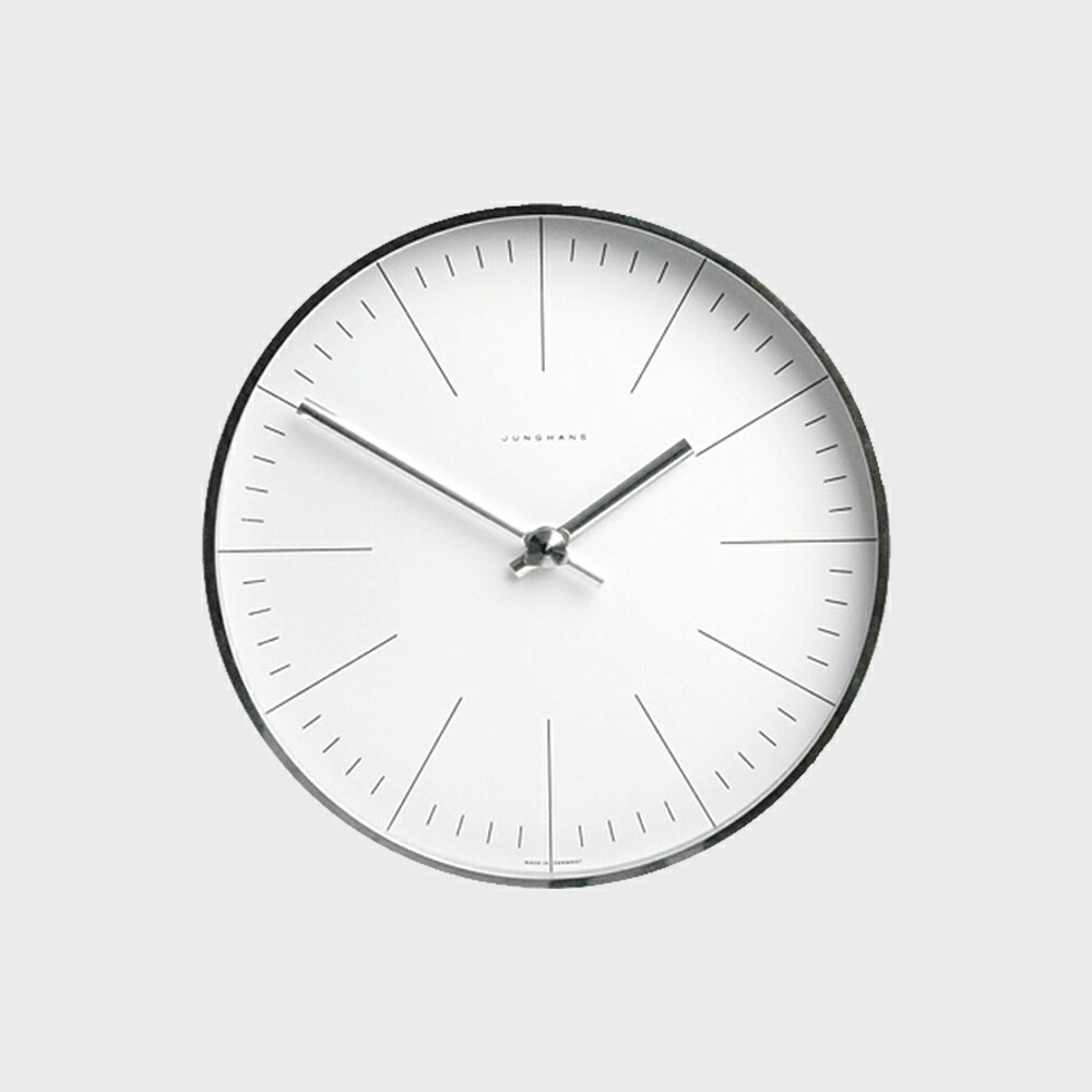 壁掛け時計 掛け時計 / マックスビル Max Bill ユンハンス クロック JUNGHANS clock 21.5cm 367604900 [ 壁掛け 掛時計 おしゃれ ウォールクロック 北欧 オシャレ ]｜designshop