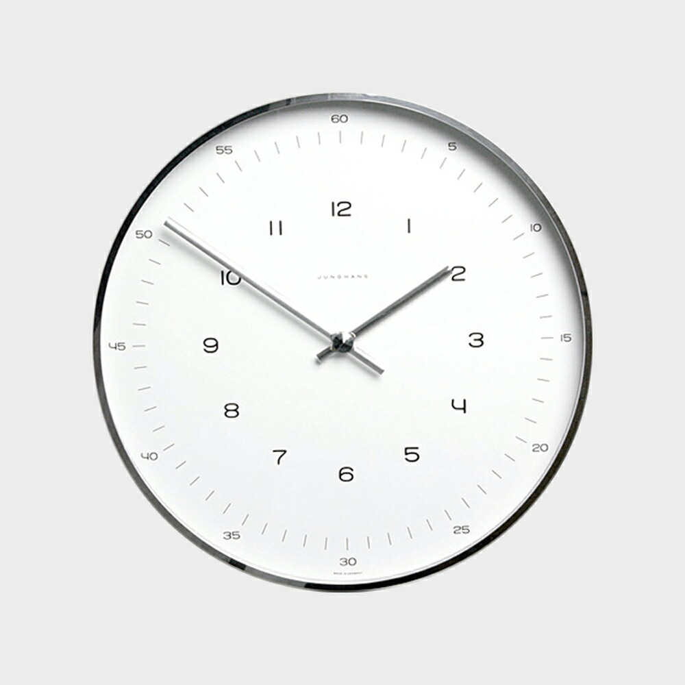 壁掛け時計 掛け時計 / マックスビル Max Bill ユンハンス クロック JUNGHANS clock 30cm 367604700 [ 壁掛け 掛時計 おしゃれ ウォールクロック 北欧 オシャレ 高級 ]｜designshop
