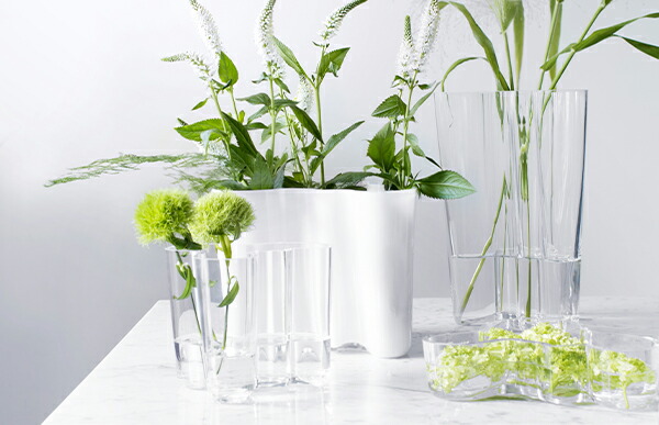    イッタラ　フラワーベース  95mm  クリア iittala/イッタラ/Alvar Aalto/アルヴァ・アアルト/ 花瓶 95mm