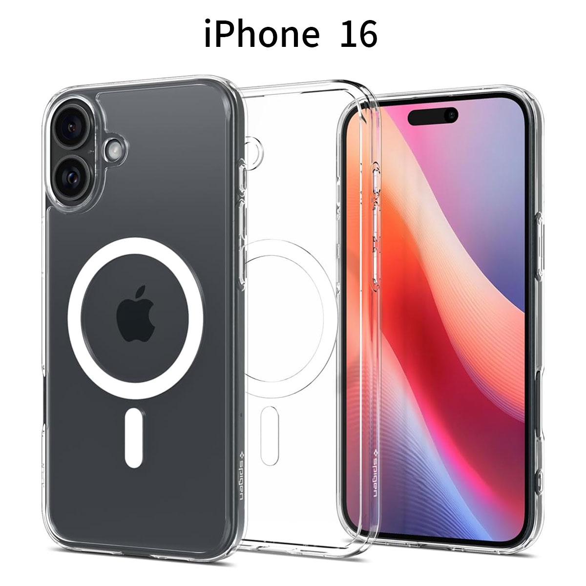 iPhone 16 ケース MagSafe対応 超軽量29g クリア 薄型 耐衝撃 ストラップホール 黄変抑制