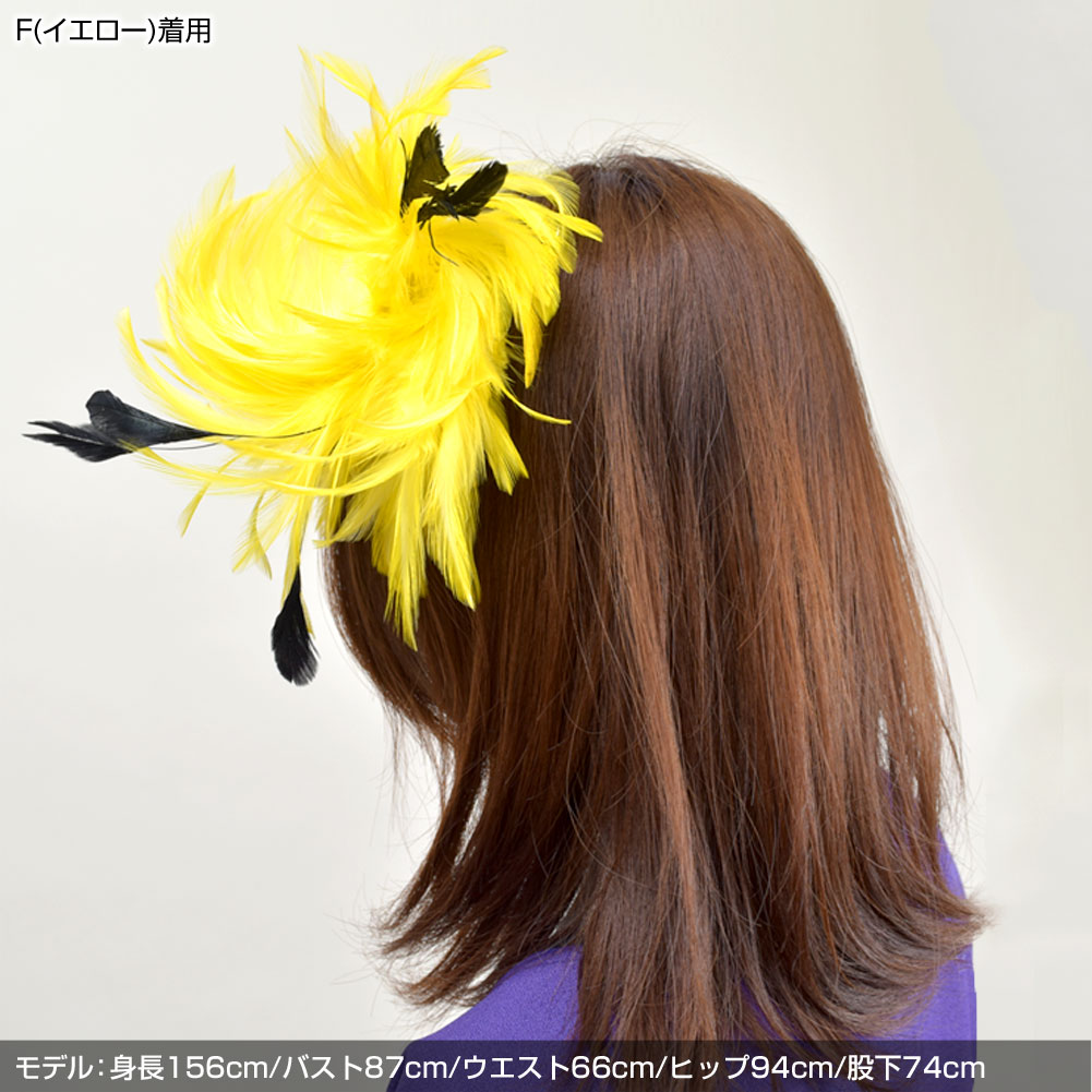 楽天市場 アクセサリー 羽コサージュ ダンス 衣装 小物 社交 ベリーダンス フラダンス フラメンコ よさこい 飾り T レディース ジュニア キッズ フェザー ピン クリップ ホワイト ピンク レッド オレンジ イエロー グリーン パープル ブラック ブルー ミックス 楽