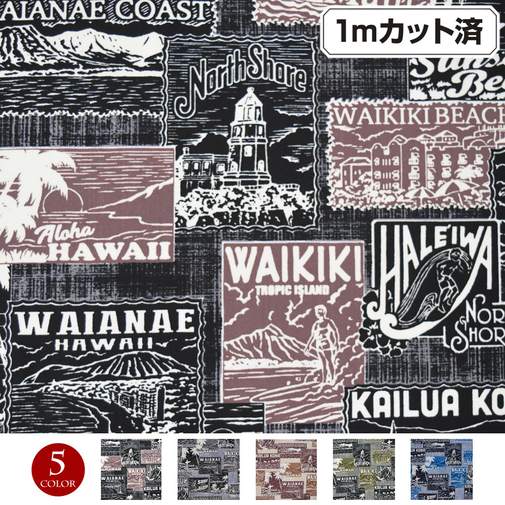 楽天市場】【即納】生地 ハワイ柄 ハワイアン柄生地(約114cm巾x1mカット済) シーチング生地 布 ワイキキ 柄生地 ハワイアンプリント生地  インテリア生地 クッションカバー バッグ 綿混 薄地 ブラック-グレー-クリーム系-グリーン系-ブルー系 L43C03 [M便 1/3] : ダンス  ...
