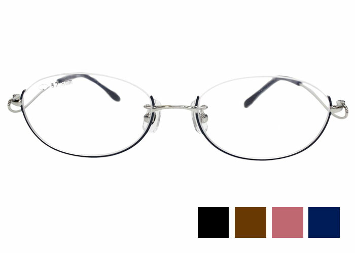 スノーラ Sno:La SN46-067 アンダーリム 錫1 オーバル レディース 伊達 度付き添い人 老眼鏡 遠近両用 眼鏡 めがね メガネ 新品 貨物輸送無料 51□17 sno:la