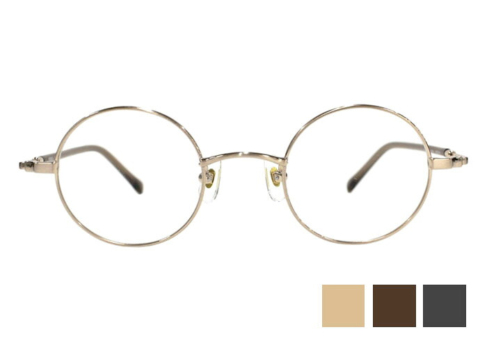 フィクル FICKLE fk-003 42□22 fk 伊達 度付き メンズ レディース ラウンド チタン メガネ めがね 眼鏡 老眼鏡 遠近両用 新品 送料無料