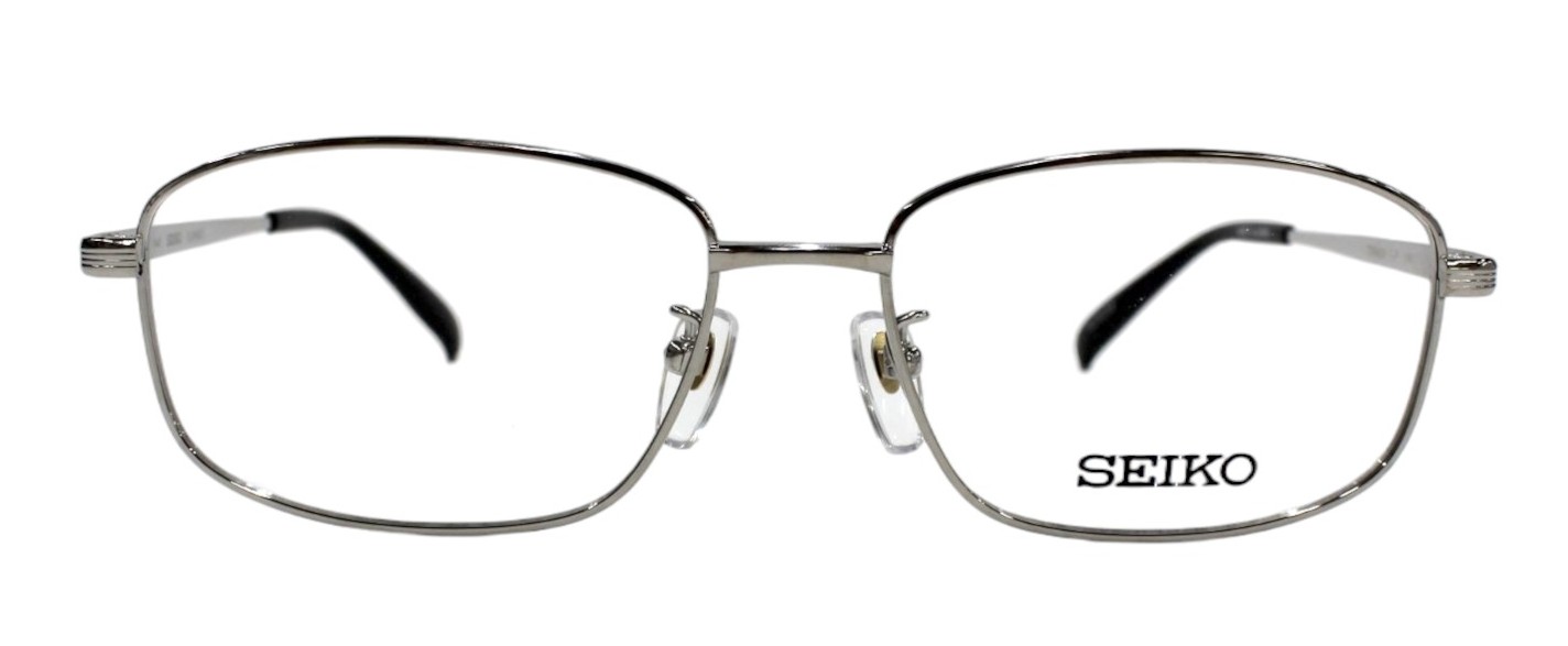 SEIKO sj9022 スクエア チタン フルリム 55size 日本製 軽量 伊達 度付き 老眼鏡 遠近両用 大きい メンズ メガネ めがね 眼鏡 新品 送料無料 55□16