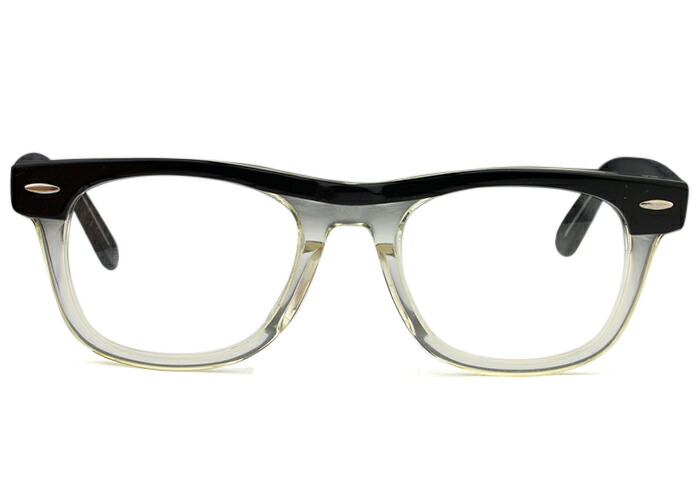 アイカフェ EYE CAFE 6047-c.19 ブラック/クリア 大きい メガネ めがね 眼鏡 伊達 度付き 新品 送料無料 49□22