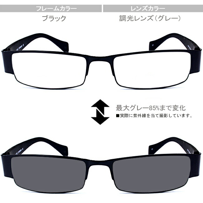 調光度付き添い人眼鏡調光水晶体薄墨色 新品 貨物輸送無料 黒いこと J-2019 c1-gray