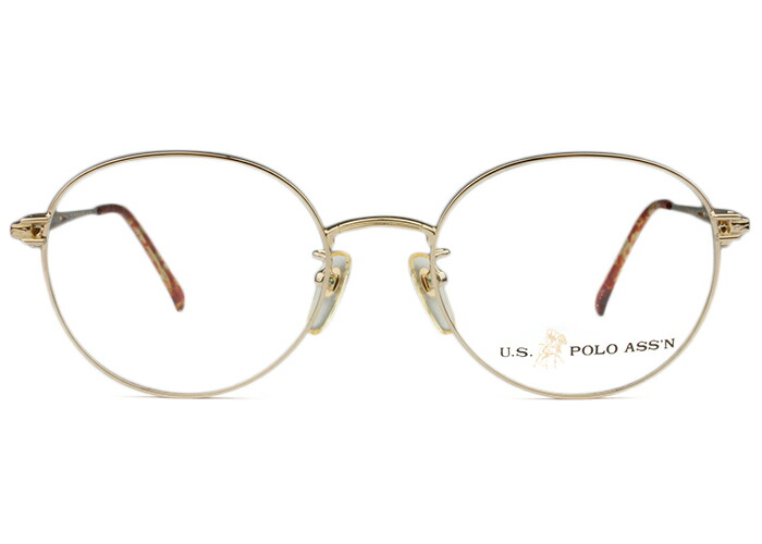 U.S. POLO ASS\u0027N ユーエスポロアッスン up-127c.1 ゴールド 52大きさ r27 盛りだくさんリム 眼鏡 メガネ 豆の町 伊達 度付き添い人 遠近両用 老眼鏡 新品 貨物輸送無料