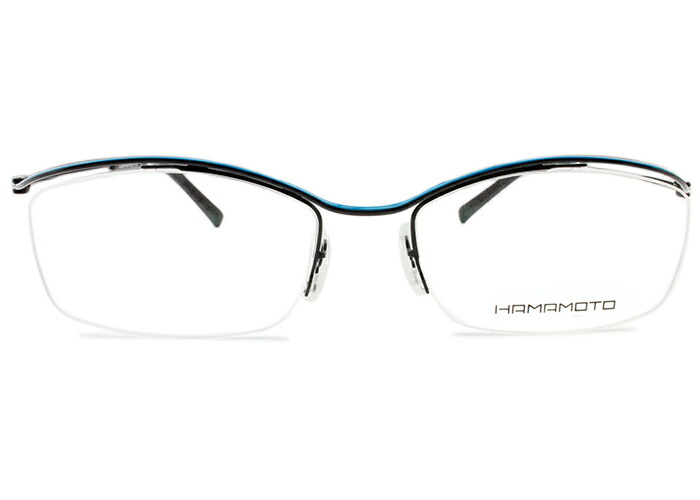 ハマモト HAMAMOTO ht-141 c.2 黒いこと/点火装置青碧 伊達 眼鏡 メガネ 新品 貨物輸送無料 ht9