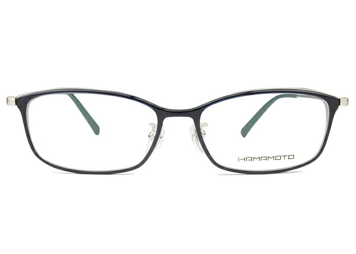 ハマモト HAMAMOTO ht-145 c.4 ネイビー 日本製 ht5 伊達 メガネ 眼鏡 新品 送料無料