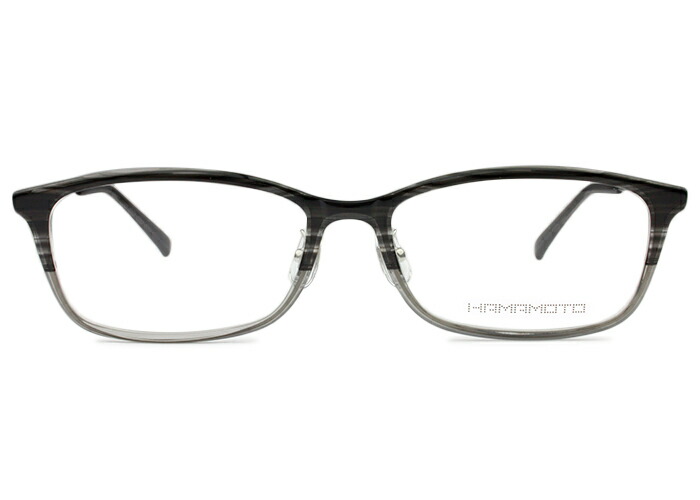 ハマモト HAMAMOTO ht-563 c.3 ht9 グレーハーフ×クリア/ブラック 伊達 メガネ めがね 眼鏡 度付き メンズ レディース 新品 送料無料 フルリム スクエア