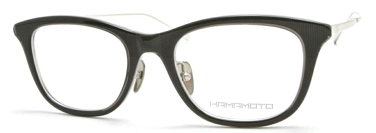 ハマモト HAMAMOTO ht-571 c.3 ht6 ダークグレー×クリア/シルバー 伊達 メガネ めがね 眼鏡 度付き メンズ レディース 新品 送料無料 12,870円